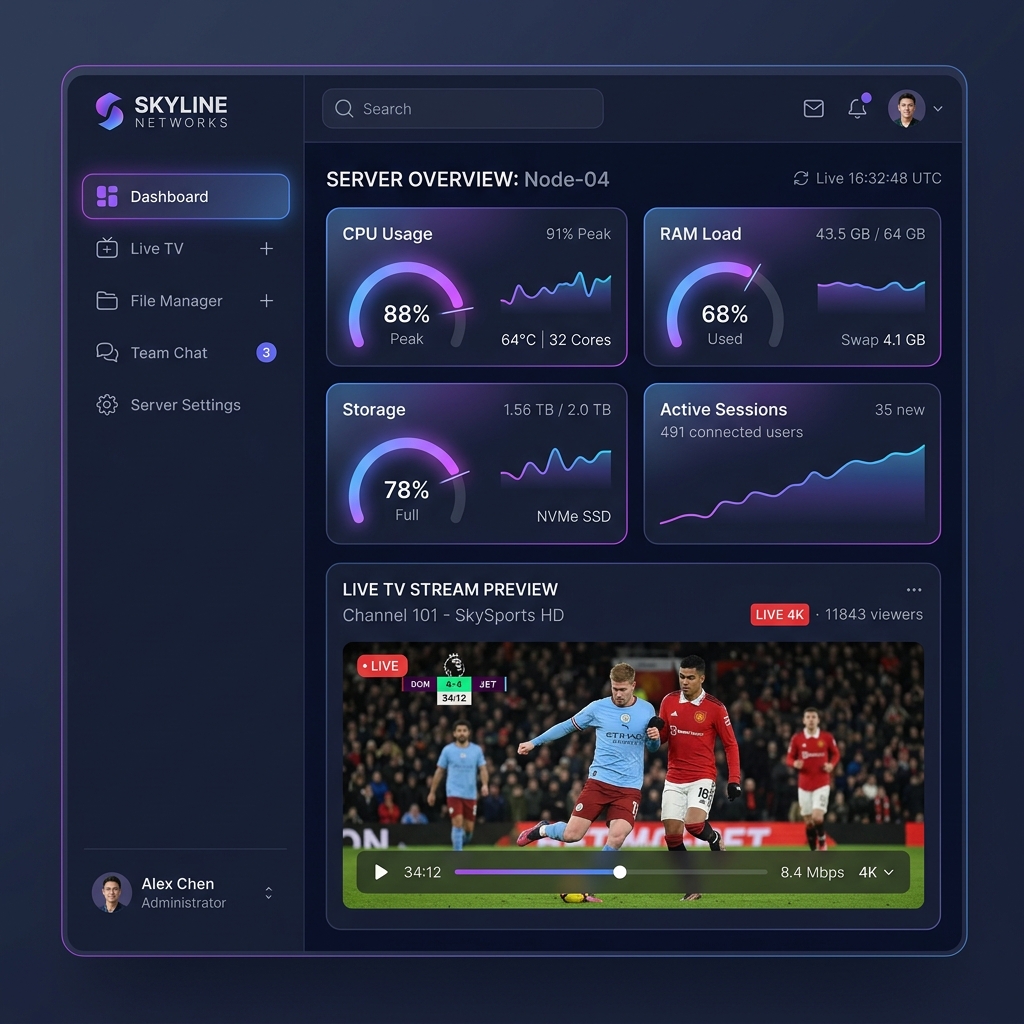 Aravals Server Manager dashboard preview